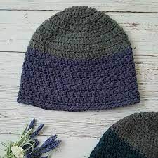 Written instructions and size chart: 10 Crochet Beanie Hat Patterns
