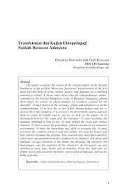 Sajak gupay katineung aya mangsana datang aya mangsana miang nyimbolkeun kasedih dina mangasa ayeuna cahya panon poe nu nyaangan marcapada baris jadi saksi sumanget urang jentreng. Pdf Transformasi Dan Kajian Etnopedagogi Naskah Wawacan Sulanjana