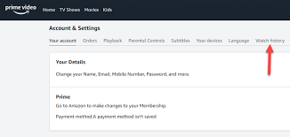 How To Remove Your Amazon Prime Video Watch History Amazon Prime Video Prime Video Amazon Prime