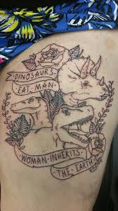 Dinosaur Dinosaur Tattoo Thigh Piece Triceratops Tattoo Jurassic Park Jurassic World Tattoos Vines Dinosaur Tattoos Thigh Piece Tattoos Trendy Tattoos