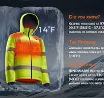 INNOWARM Heated Safety Jacket for Men with Battery, Class 3 ...