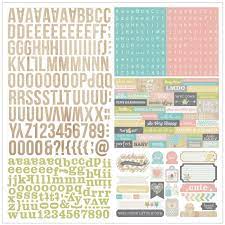 Simple Stories Hello Baby Collection 12 X12 Cardstock Sticker Sheet Expressions