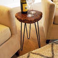 Find the best deals for solid wood end tables at the lowest prices. Natural Wood Stump Rustic Surface End Table Wellandstore