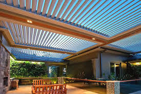 Dış mekana dayanıklı 9 m2 ahşap pergole. Akilli Cati Izmir Aluminyum Panelli Cati Sistemleri Smart Roof