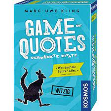Dass die dummen glücklich sind und die schlauen depressionen haben. Kosmos 692926 Game Of Quotes Verruckte Zitate Witziges Kartenspiel Von Bestsellerautor Marc Uwe Kling Ab 16 Jahren Fur 3 Bis 6 Spieler Amazon De Spielzeug