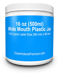 Download 500ml Wide Mouth Jar Mockup Cover Actions Premium Mockup Psd Template
