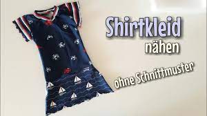 Alle schnittmuster auf einen blick. Shirtkleid Nahanleitung Ohne Schnittmuster Fur Anfanger Nahtinchen Youtube