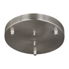 Sea Gull Lighting Towner 3 Light Brushed Nickel Pendant Canopy 7449403 962 The Home Depot