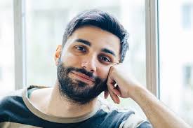 Happy Man Portrait Stock Photo