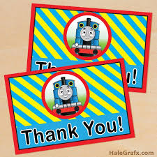 Free Thomas The Train Birthday Printables Free Printable Thomas The Tank Engine Thank You Card Thomas The Train Party Thomas The Train Birthday Party Trains Birthday Party