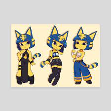 Ankha Fashion Haul, an art canvas by Cremanata - INPRNT