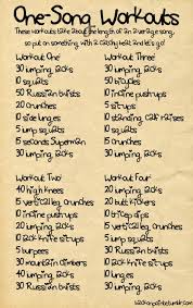 Some Workouts That Should Take You About 3 Or 4 Minutes So Put On A Song With A Good Beat And Burn Some Calories One Song Workouts Workout Songs Fun Workouts