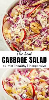 Cabbage Salad With Apples And Walnuts Recipe Cabbage Salad Low Carb Recipes Dessert Cabbage Salad Recipes