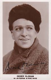 DEREK OLDHAM opera tenor signed photo D'Oyly Carte in Rose Marie
