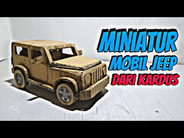 How to draw a jeep car very simple cara menggambar jeep terbuka pake. Membuat Miniatur Mobil Jeep Miniatur Jeep Dari Kardus Youtube Di 2021 Jeep Miniatur Mobil