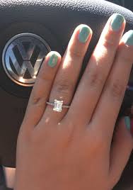 Konta shows off platinum diamond engagement ring by baseline. Sale 8x6 Emerald Cut Diamond Is Stock