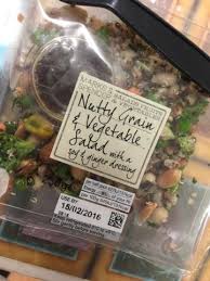 Marks Spencer Nutty Grain Vegetable Salad With A Soy And Gingerdressing Nli10 Ginger Dressing Vegetable Salad Nutty