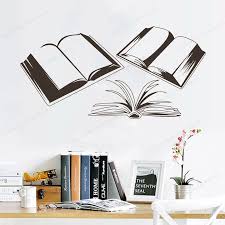 Check spelling or type a new query. Open Book Design Wall Sticker Library Home Interior Decor Books Quote Wall Decal Removable Open Books Vinyl Wall Poster Hd264 Wall Stickers Aliexpress