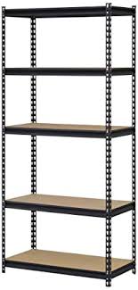 Increments and can be assembled vertically as a shelving unit or horizontally as a workbench. Amazon Com Edsal Ur341472blk Steel Storage Rack 5 Adjustable Shelves 3200 Lb Capacity 72 Height X 34 Width X 14 Depth Black Industrial Scientific