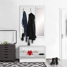 In der großen auswahl finden sie verschiedene zusammenstellungen. Finebuy Garderoben Set Suva7081 1 Wand Garderobe Jan Mit Garderobenpaneel Spiegel Schuhkipper 80 Cm Breit 27 Cm Schmal Flurgarderobe Klein Garderobenset Modern Schuhschrank Flur Holz Garderobe Platzsparend Online Kaufen Otto