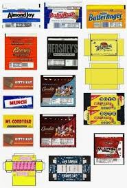 Here are some cute free printable christmas candy wrappers that you can use to wrap candies,chocolates,cookies and any other christmas party favors that you may like. Pin By Crown Jewel Miniatures On Miniature Printables Miniature Printables Food Printables Barbie Food