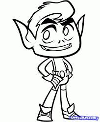 Children love to know how and why things wor. Coloring Pages Of Beast Boy Teen Titans Go Coloring Home