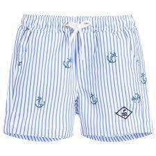 Week End A La Mer Baby Boys Blue Swim Shorts Childrensalon Outlet