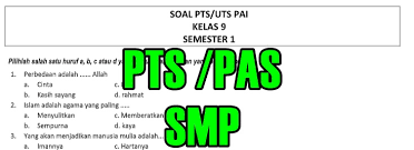 Ajukan pertanyaan tentang tugas sekolahmu. Soal Pts Pas Pai Semester 1 Dan 2 Smp Kelas 7 8 9 Tahun Ajaran 2018 2019 Kunci Jawaban Sekolah Dasar Islam
