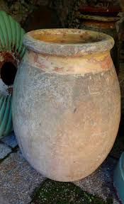Jarre De Biot Provencale 103 Cm Olive Jar Wood Stone Marble Ceramics