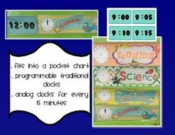 daily schedule pocket chart kit