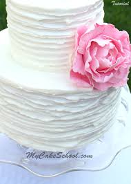 Ridged Buttercream Technique Video Buttercream Techniques Butter Cream Cake