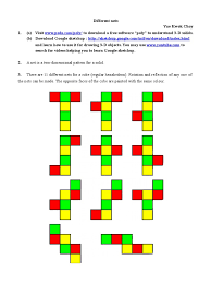 Cubes also have eight vertices (corners) and twelve edges, all the same length. Different Nets