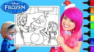 Elsang picture baby frozen printable anna and free blippi. Coloring Frozen Baby Elsa Anna Coloring Page Prismacolor Colored Paint Markers Kimmi The Clown Youtube