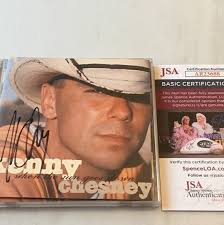 Kenny Chesney When The Sun Goes Down SIGNED CD JSA COA RARE AUTOGRAPH ! No  Vinyl