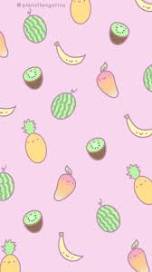 Please Feel Free To Download This Image And Use It As A Wallpaper This Wallpaper Is A Hand Drawn Digital Design Fruit Wallpaper Kawaii Wallpaper Wallpaper