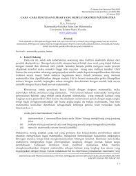 © © all rights reserved. Pdf Cara Cara Penulisan Ilmiah Yang Memuat Ekspresi Matematika