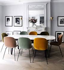 Multi Colored Dining Chairs Beautiful Dining Rooms Scandinavian Dining Room Dining Room Inspiration