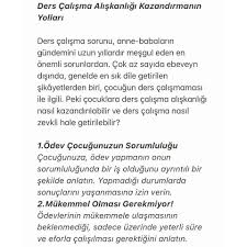 Çocuğumuza nasıl ders çalıştırmalıyız, ders çalışma yöntemleri nelerdir? Yeni Bir Donemin Ilk Haftasindayiz Ps Uzm Psikologgamzeuygun Facebook
