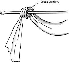 Scarf valances are an effortless way to add texture and elegance to your living room. How To Make Scarf Swags For Your Windows Dummies