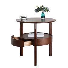 Shop for small nightstand with drawers online at target. Small Round Table Wooden Living Room Simple Sofa Side Table With Drawer Coffee Tea Table Table With Drawers Sofa Side Tablecoffee Table Aliexpress