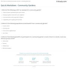 The large, triangular leaves contain high levels of oxalic acid and. Quiz Worksheet Community Gardens Study Com