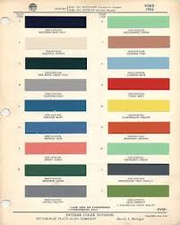 1956 Ford Thunderbird Paint Palette Check That Lower Green