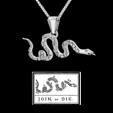Join Or Die Snake Pendant Joe Wall Design Snake Pendant Pendant Sterling Silver Pendants