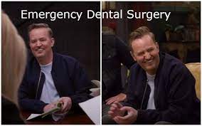 Perry's apparent slurred speech in a friends reunion special promo. Matthew Perry Teeth In Friends Reunion Dental Surgery Slurred Speech