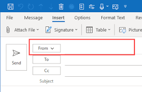 Fixed Outlook 365 From Field Is Blank