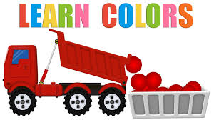Colors For Children To Learn With Color Dump Truck Colours For Kids To Learn Learning Videos Funny Cartoons For Kids Coloring For Kids Learning Colors