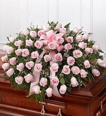 Pink Rose Casket Spray In Fullerton Ca Flower Allie