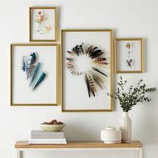 Framed Floating Botanicals Feathers Diy Inspo Love Maegan Feather Wall Art Feather Decor Feather Diy