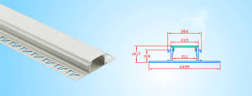 Combined with strip lights and led drivers, it creates continuously lighting effect in any room without shadows or overlapping. Recessed Aluminum Channel For Led Tape Lights