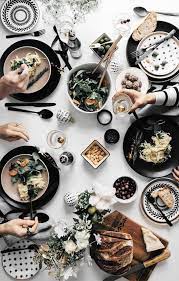 Holiday foods include everything from great savory dishes to decadent desserts. Image Via Urban Outfitters Tumblr Thanksgiving Dinner Table Dinner Party Table Dinner